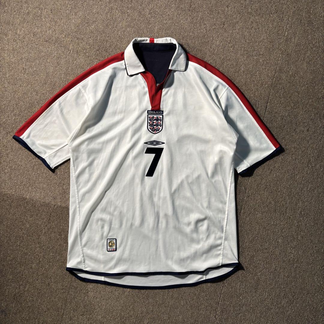 00s UMBRO イングランド代表 ベッカム 襟付き サッカー