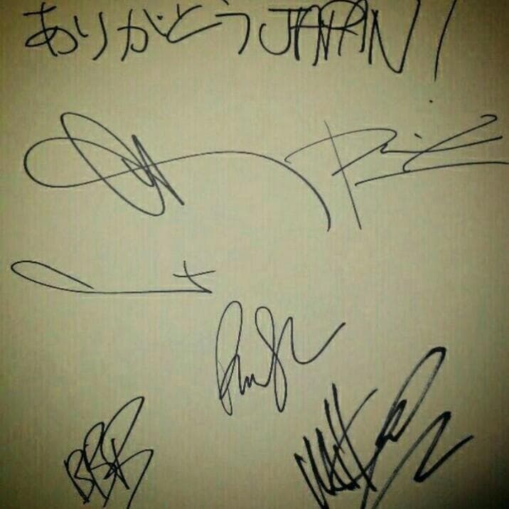 【リンキンパーク】サイン色紙 日本語メッセージ入り Linkin Park