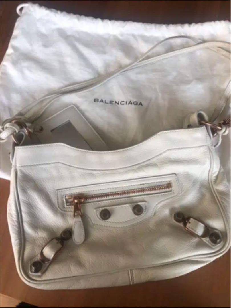 BALENCIAGA【バレンシアガ】バック☆ホワイト♪♪美品！！