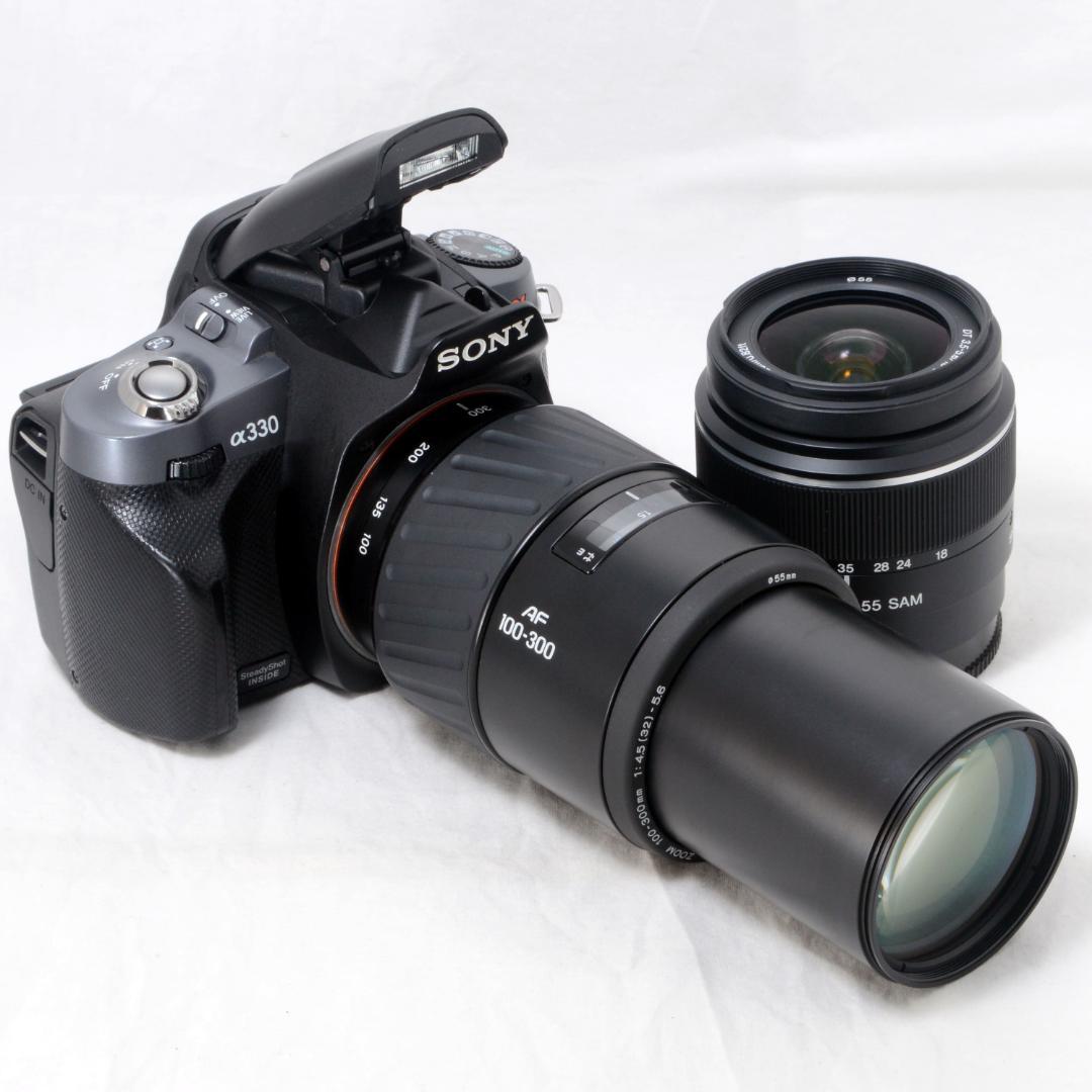 ☆良品☆SONY ソニー α330 300mmダブルズーム☆ショット数5548