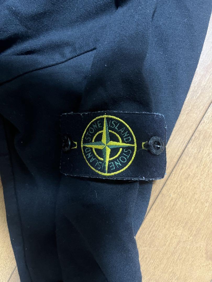 STONE ISLAND ブラック トレーナー