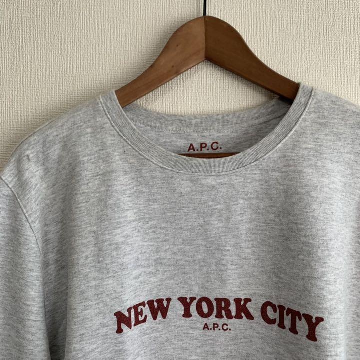 ブランドのギフト 極美品 A.P.C アーペーセー USA スウェット NEW YORK CITY トップス