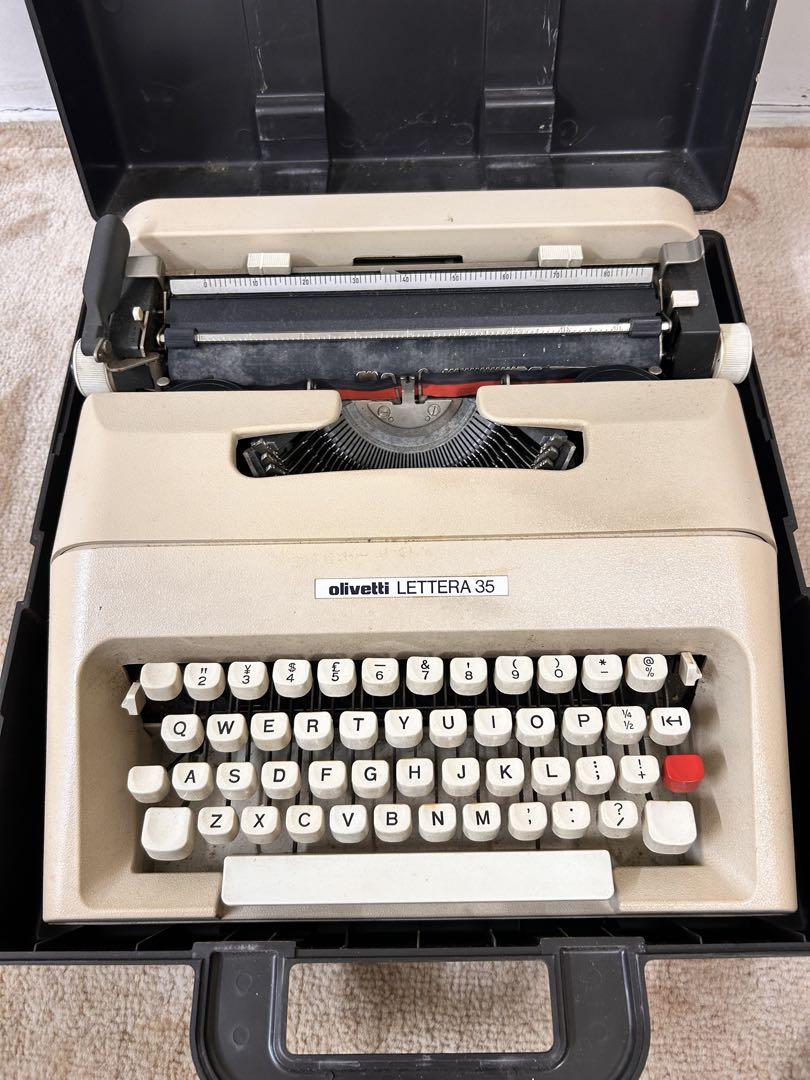 動作確認済み Olivetti オリベッティ Lettera 35 タイプライタ olivetti Lettera 34 カスタムカラーのプレミアム中古タイプ