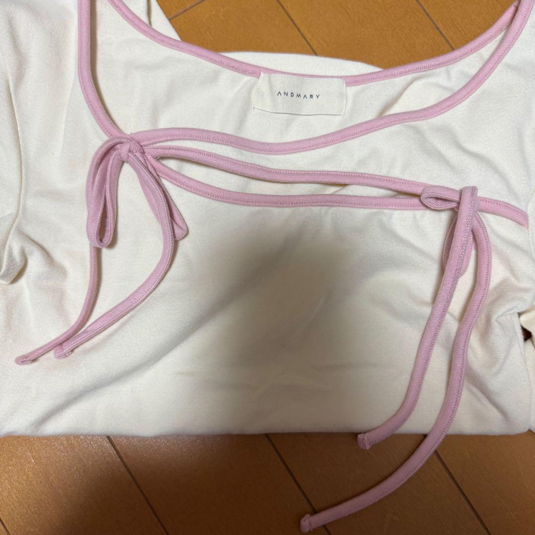 トップス ANDMARY Ami ribbon tops
