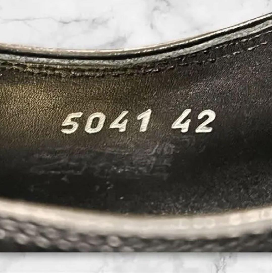 【美品】ハリス ストレートチップ レザー ビジネスシューズ イタリア製 42