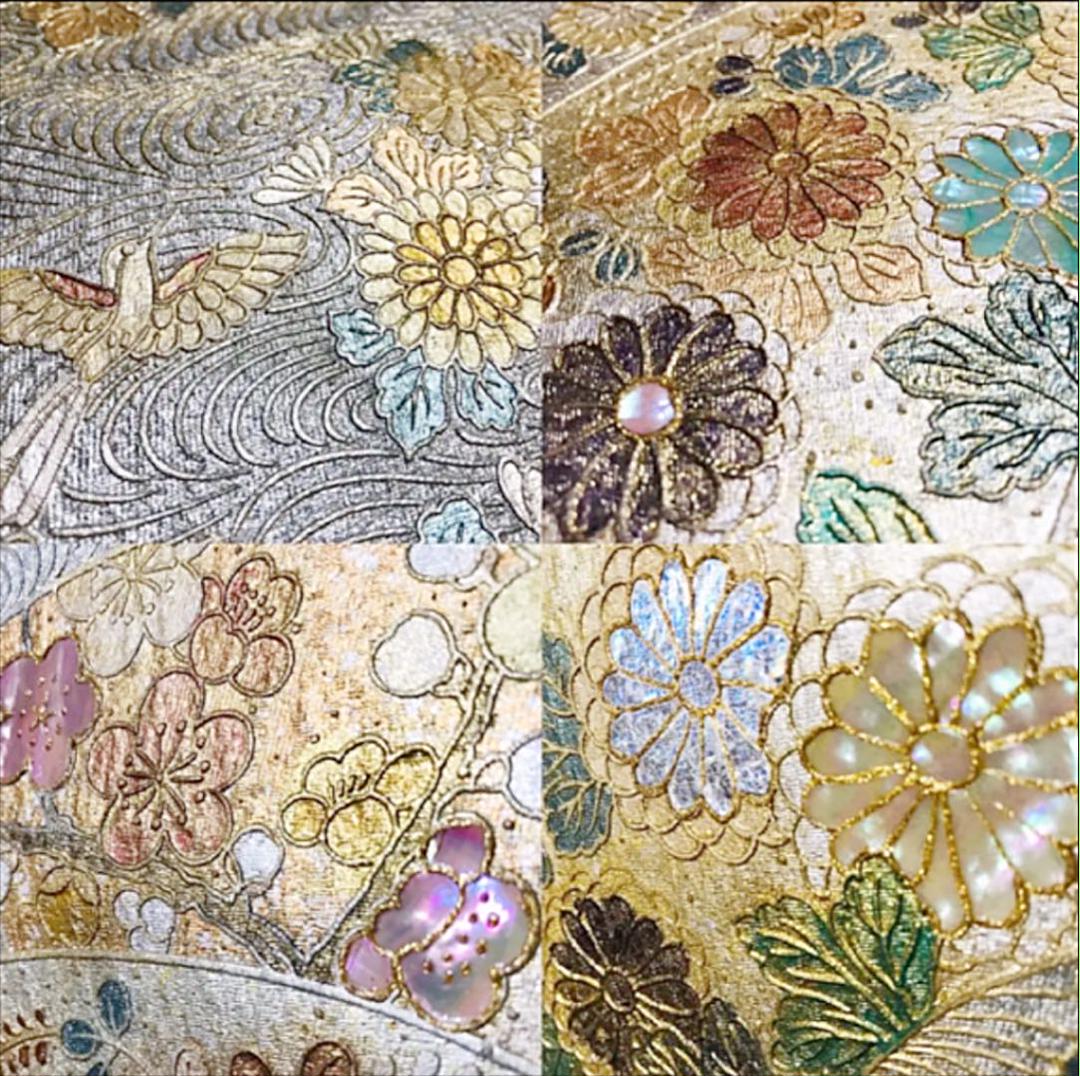 豪華♡金銀箔 黒留袖 五つ紋付 比翼仕立て C1z4b-m26163029808 工芸作家もの 高級 正絹 最安値即納