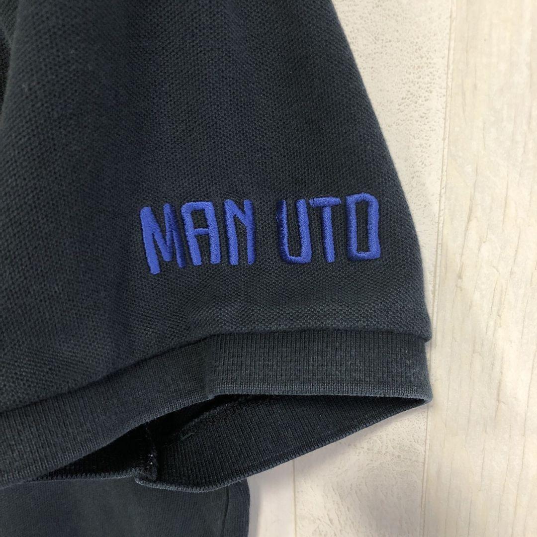Nike　ナイキ　半袖　ポロシャツ　スウッシュ刺繍　M L 黒　サッカー　古着 NIKE 00s ポロシャツ 刺繍ロゴ ブラック Lサイズ - メルカリ
