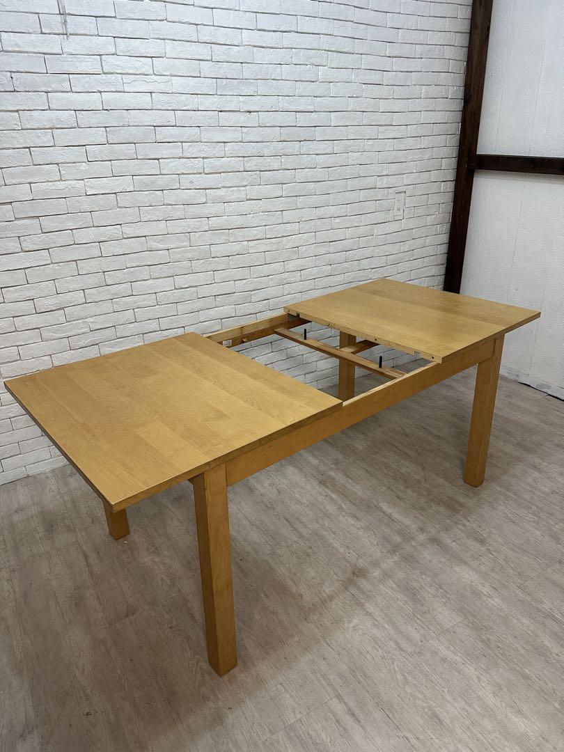 【東京都23区配送無料】IKEA ダイニングテーブル　伸長式　机　デスク　作業台