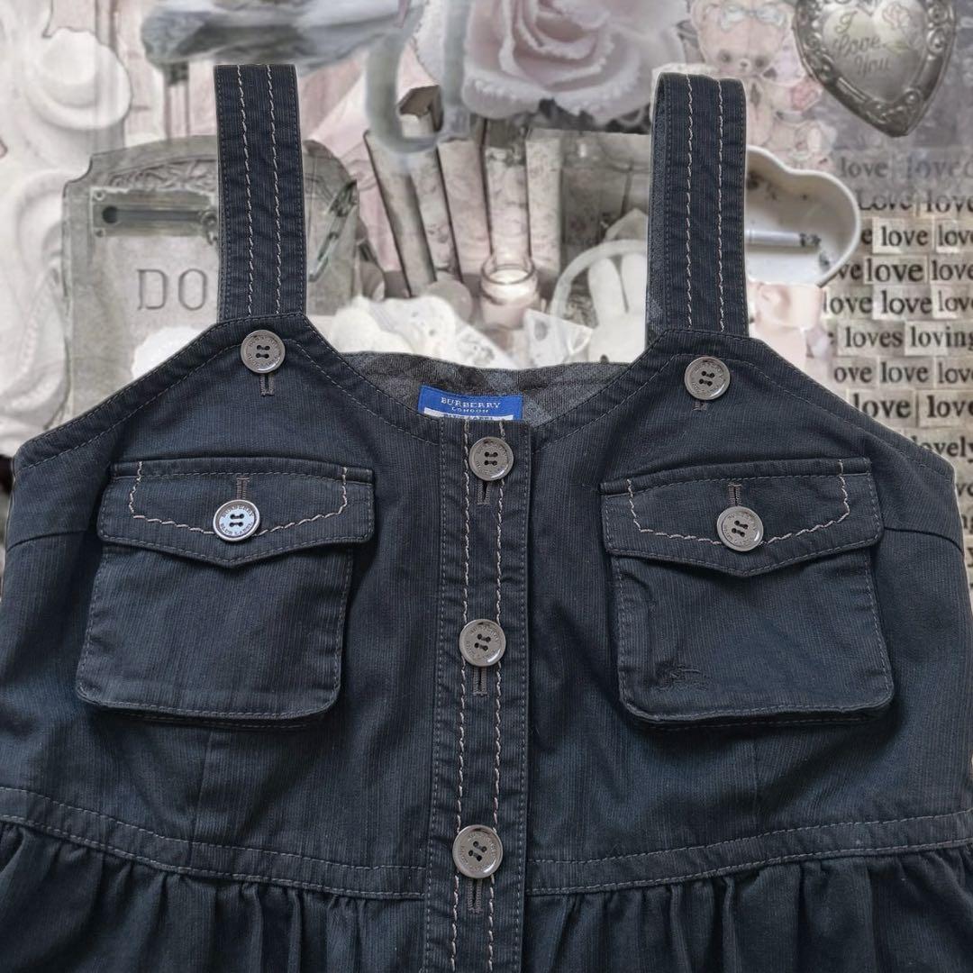 BURBERRY ブルーレーベル　ジャンパースカート　ノースリーブワンピ　Y2K BURBERRY ブルーレーベル ジャンパースカート ノースリーブ