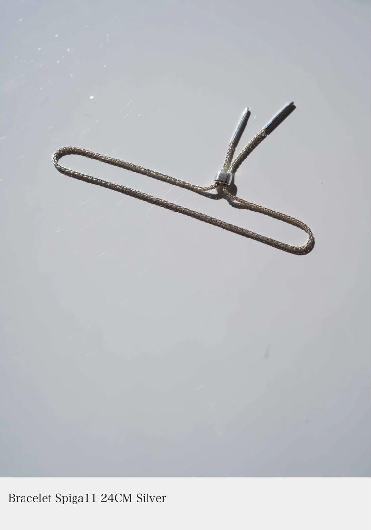 爆買い！ Talkative Spiga11シルバーブレスとK18Wish ダイヤチャーム アクセサリー