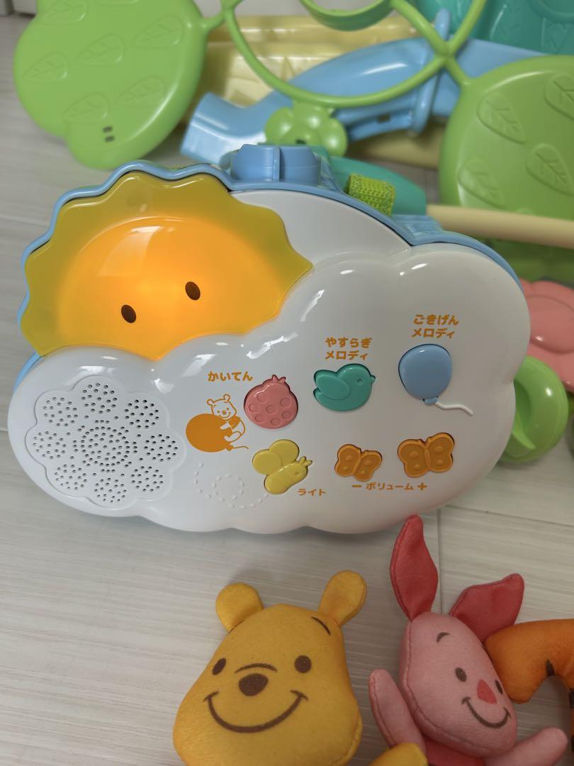 【美品】くまのプーさん えらべる回転 6WAY ジムにへんしんメリー　プーメリー