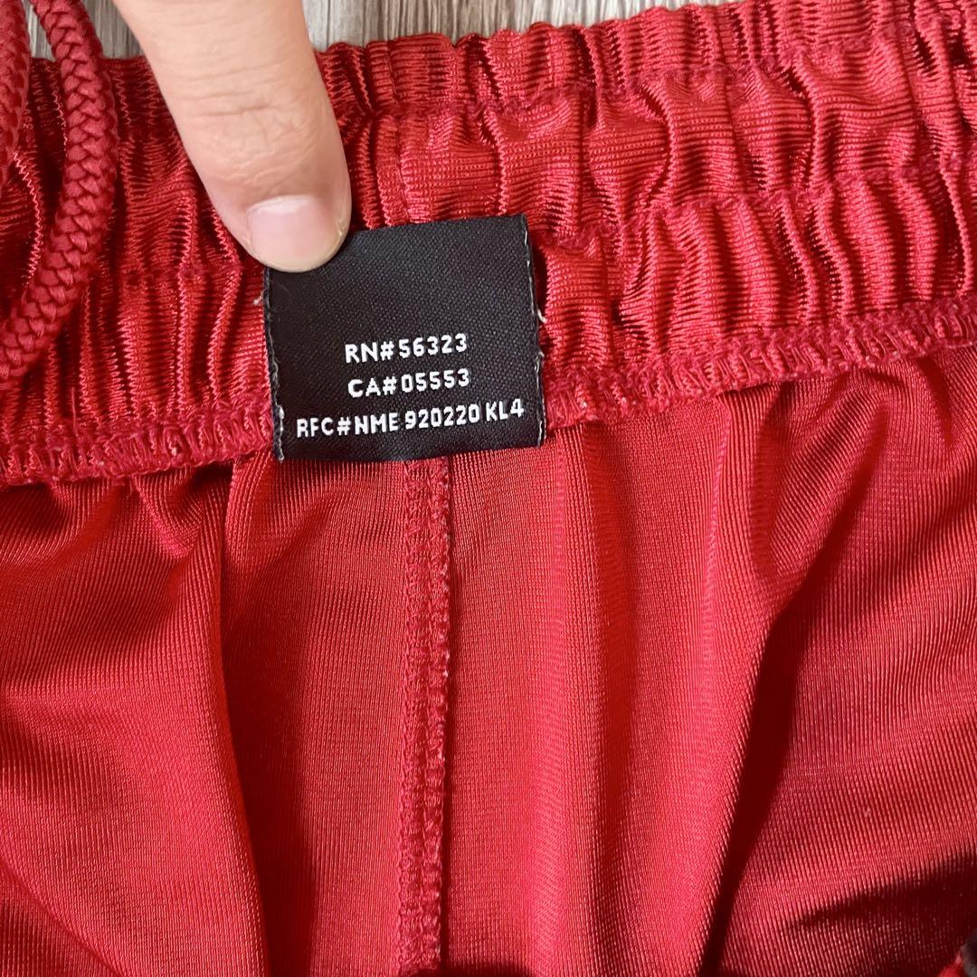 JORDAN　ジョーダン　ナイキ　バスケットパンツ　M ブルズカラー　ロゴ刺繍
