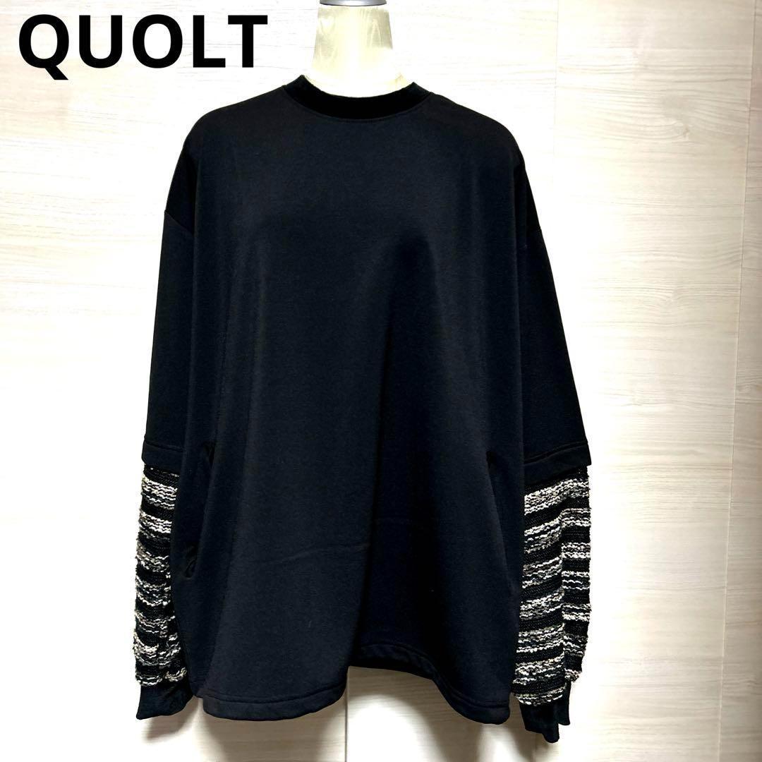 美品　QUOLT クオルト　メンズパーカー　L 大きめ　ブラック
