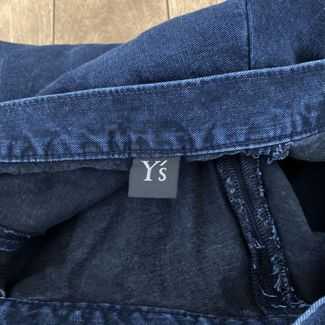 Y's ワイズ 24AW 8OZセルロース デニムアシンメトリーサルエル