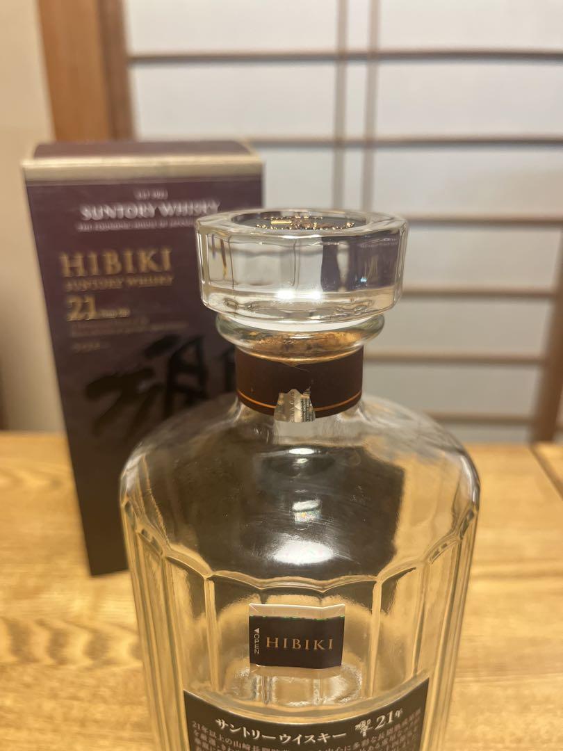 Hibiki 21年 ウイスキー 700ml 空瓶、箱入り