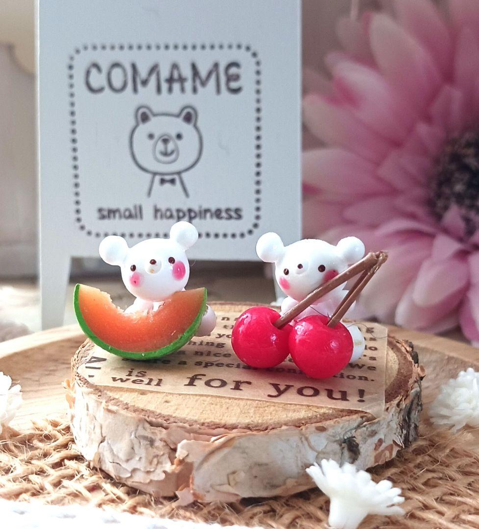 ミニチュアスイーツ しろくまメロン&さくらんぼ♡オーダー不可 5,166円