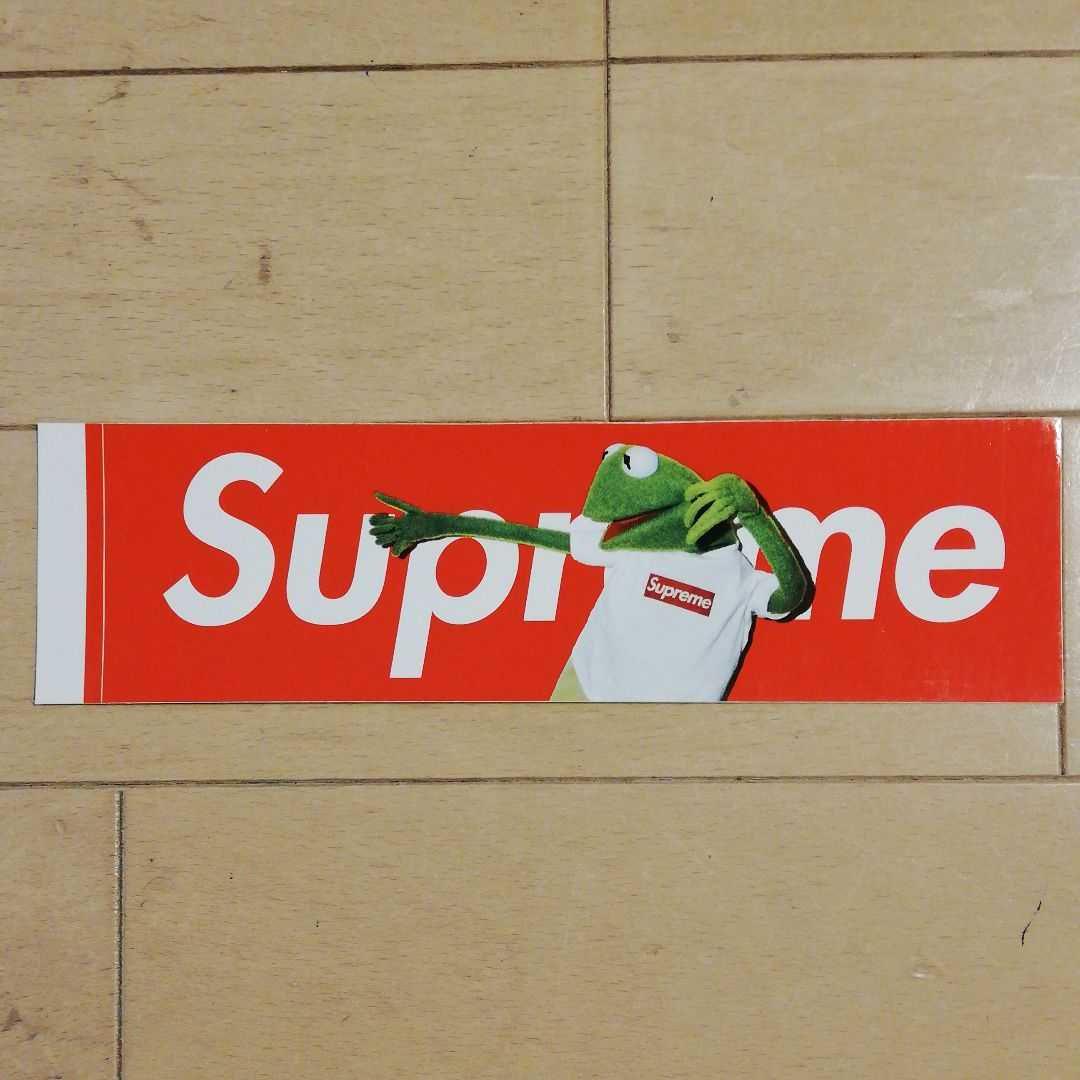 SUPREME KERMIT THE FROG BOX LOGO STICKER