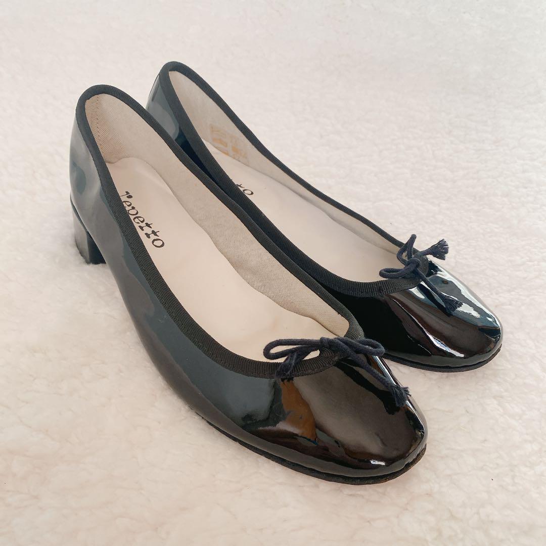 repetto レペット 25cm パンプス エナメル ブラック