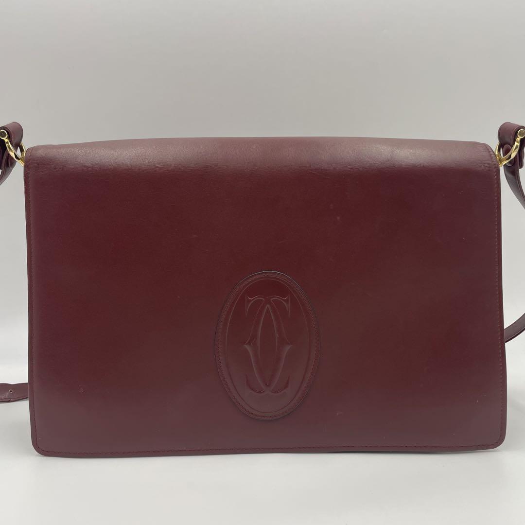 極美品】カルティエ マストライン c金具 ショルダーバッグ