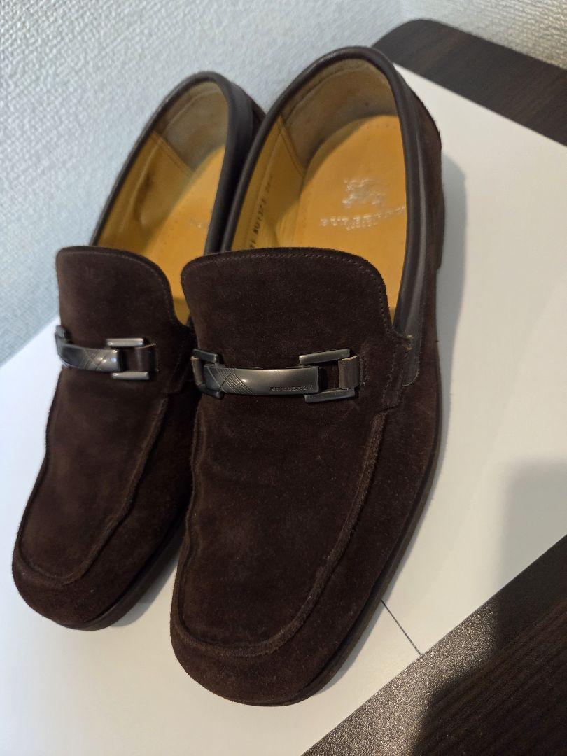 Burberry ブラウン スエード ローファー 24.5cm