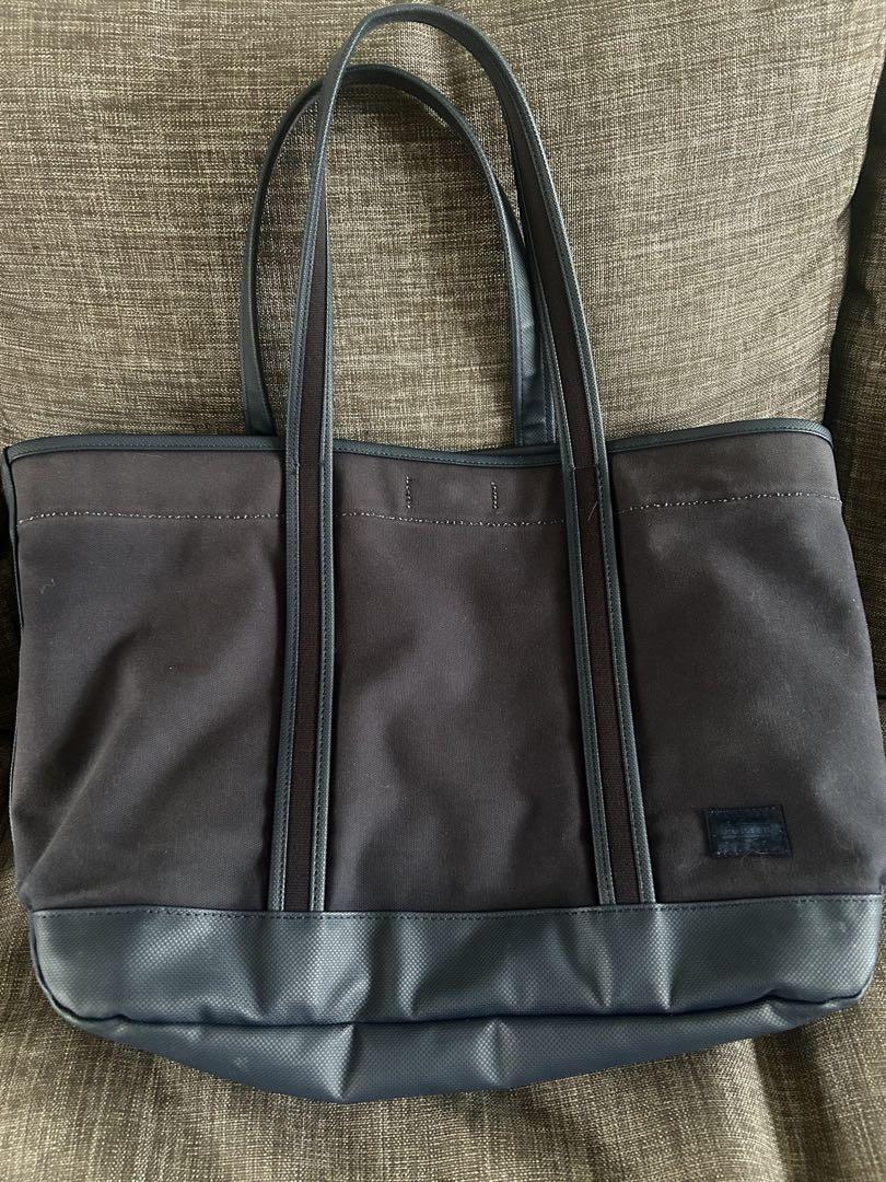 PORTER トートバッグ ネイビー キャンバス PORTER ネイビートートバッグ キャンバス - メルカリ