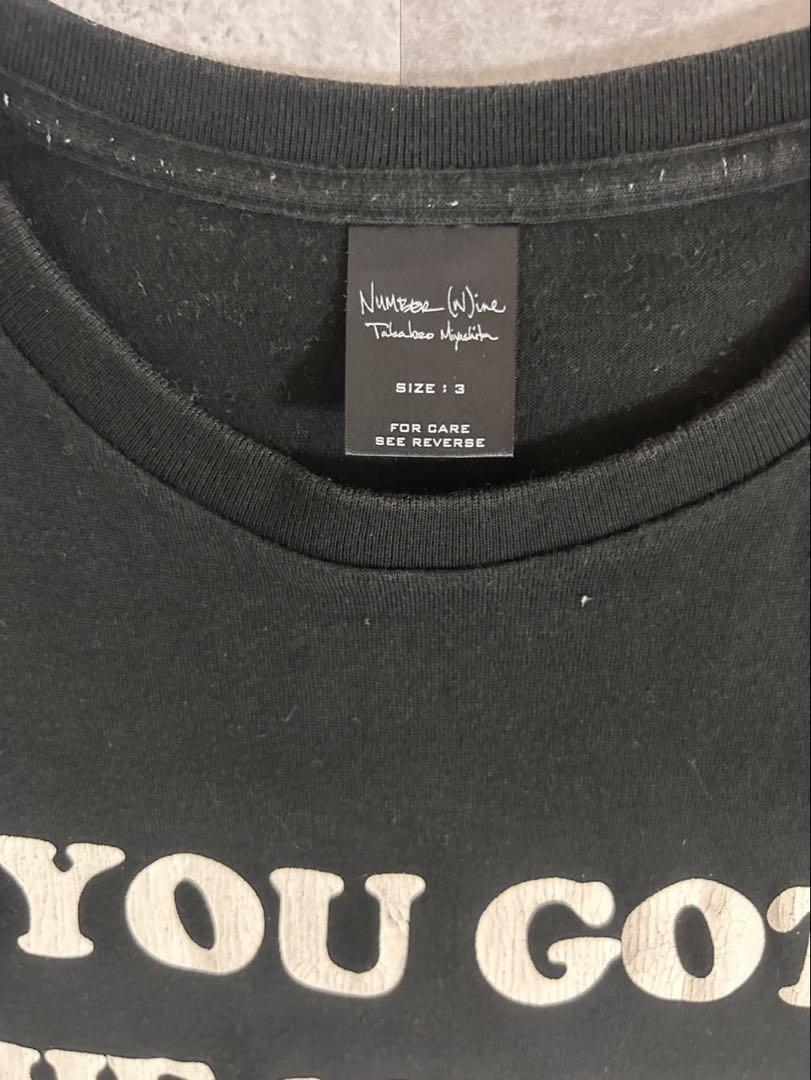 ナンバーナイン　SS03 カート期　メッセージ　tシャツ サイズ3