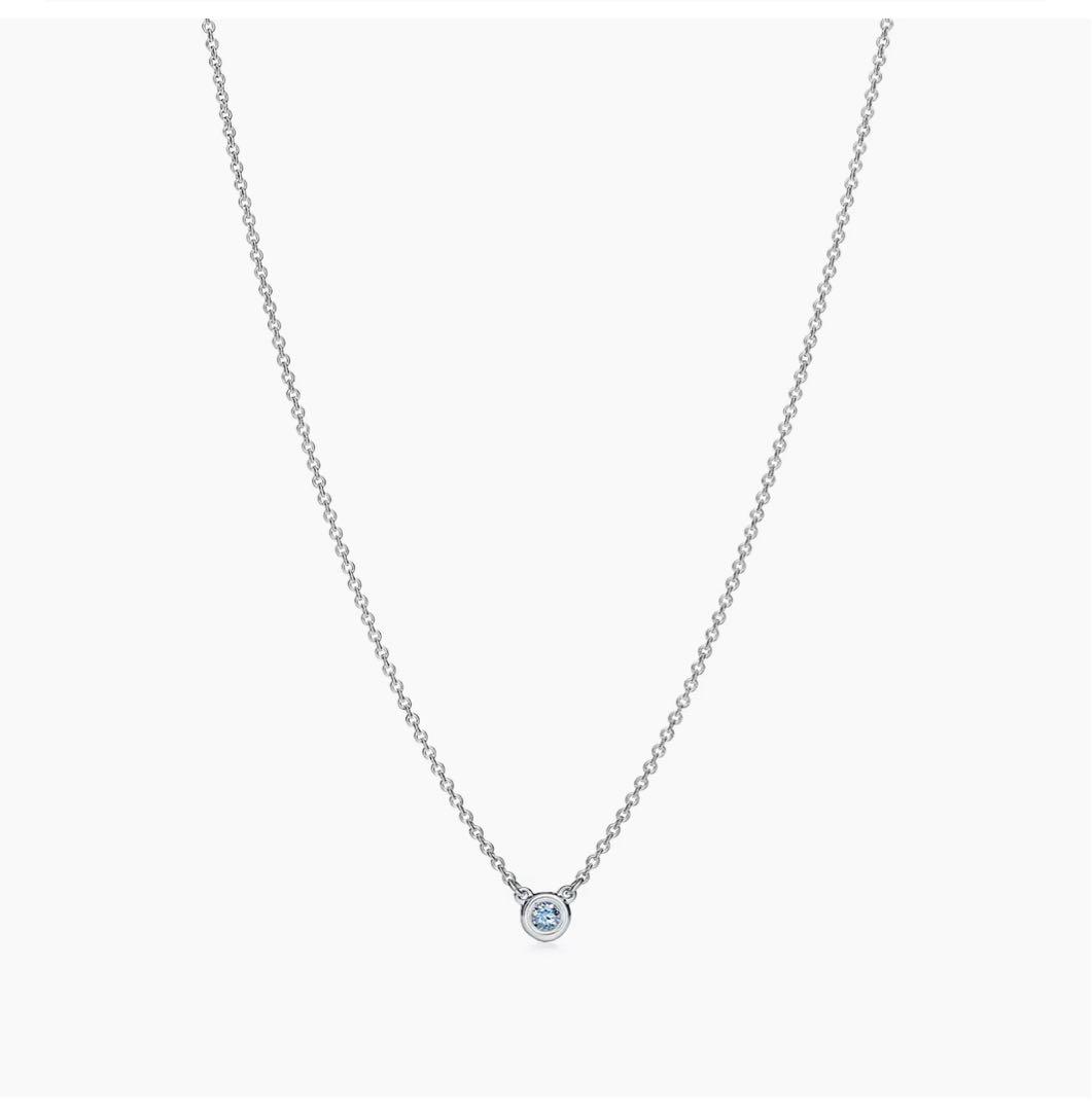 Tiffany & Co. カラー バイ ザ ヤード アクアマリン ペンダント
