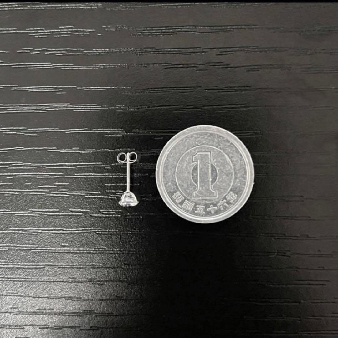 AVALANCHE アバランチ 14Kホワイトゴールド スタッズ ピアス 4mm