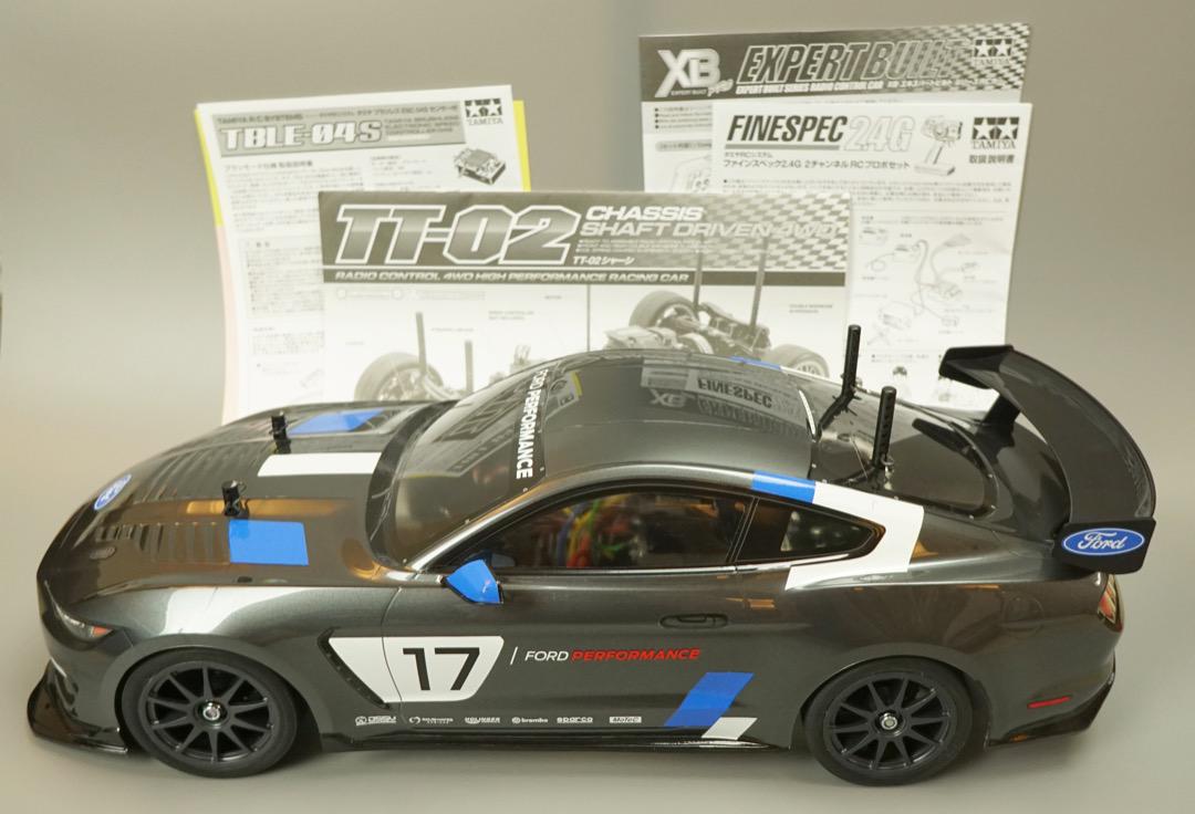 タミヤ TT-02 XB フォード マスタング GT4 中古美品ラジコン タミヤ TT-02 XB フォード マスタング GT4 中古美品ラジコン