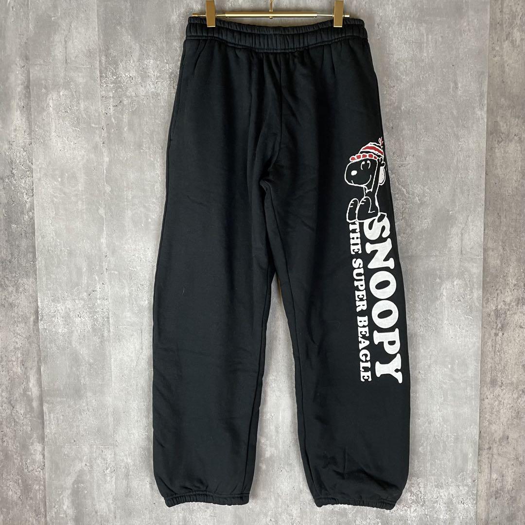 【新品】スヌーピー スウェットパンツ 可愛い ブラック