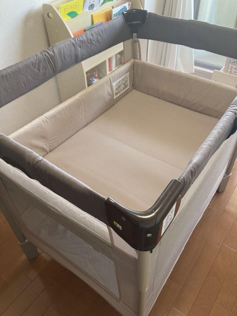 【美品】Aprica ココネルエアー ベビーベッド 折りたたみ