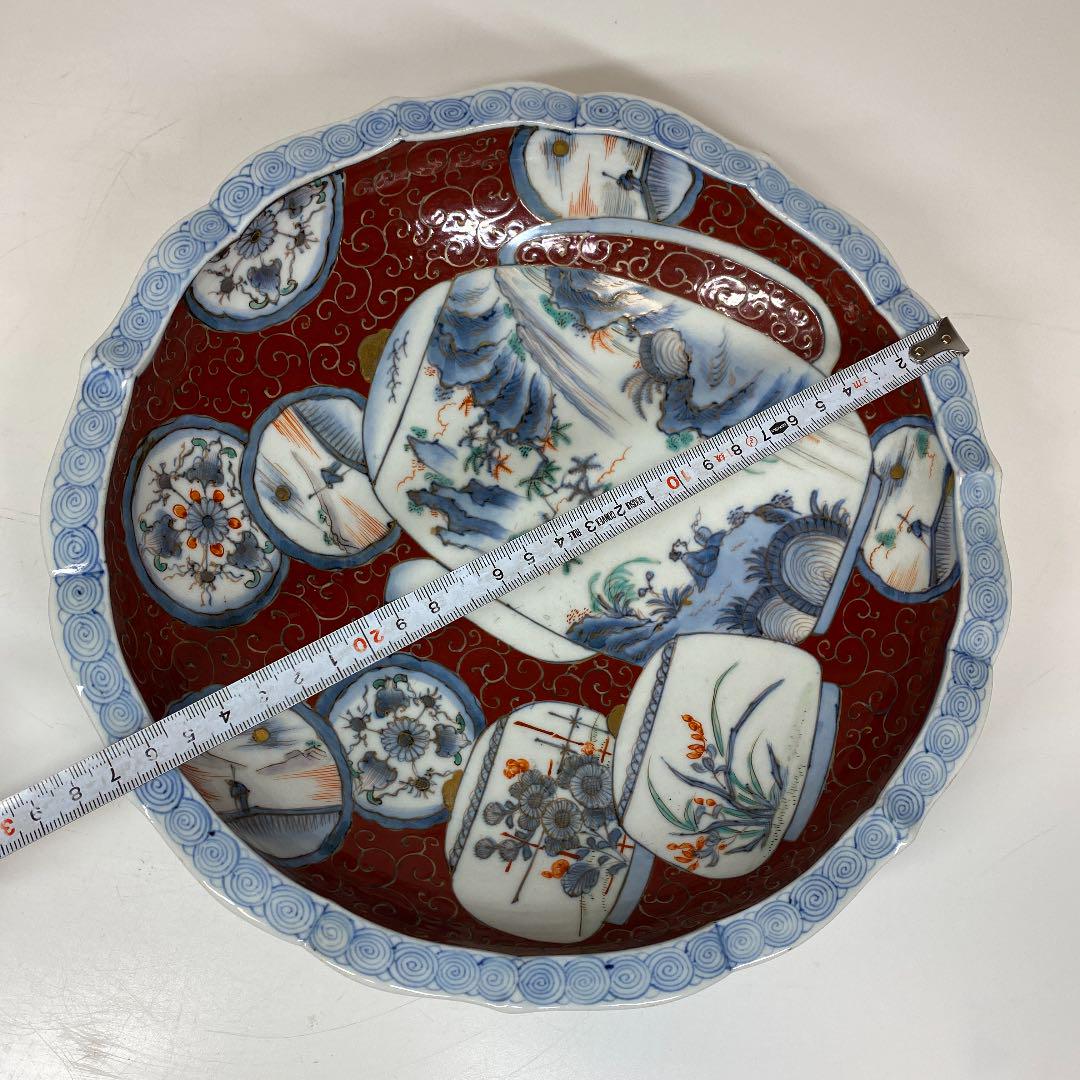 通販再入荷 海鴎さん専用 古伊万里上手染風景図大鉢 直径27cm 西s2-0225③タニチ tPQjZ-m26204722692 お買い得人気