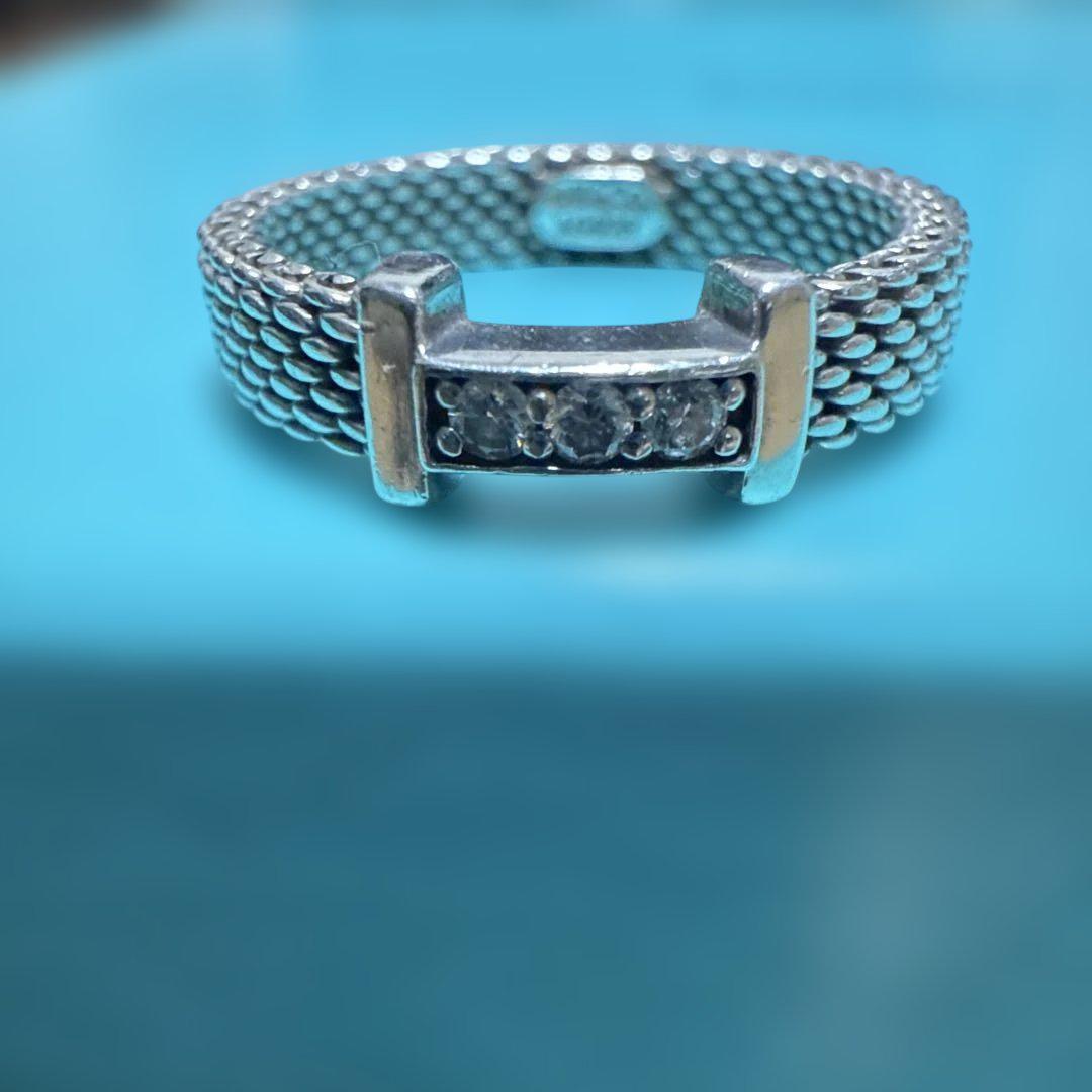 ティファニー　TIFFANY&Co.　サマセットリング　3Pダイヤ　約5号