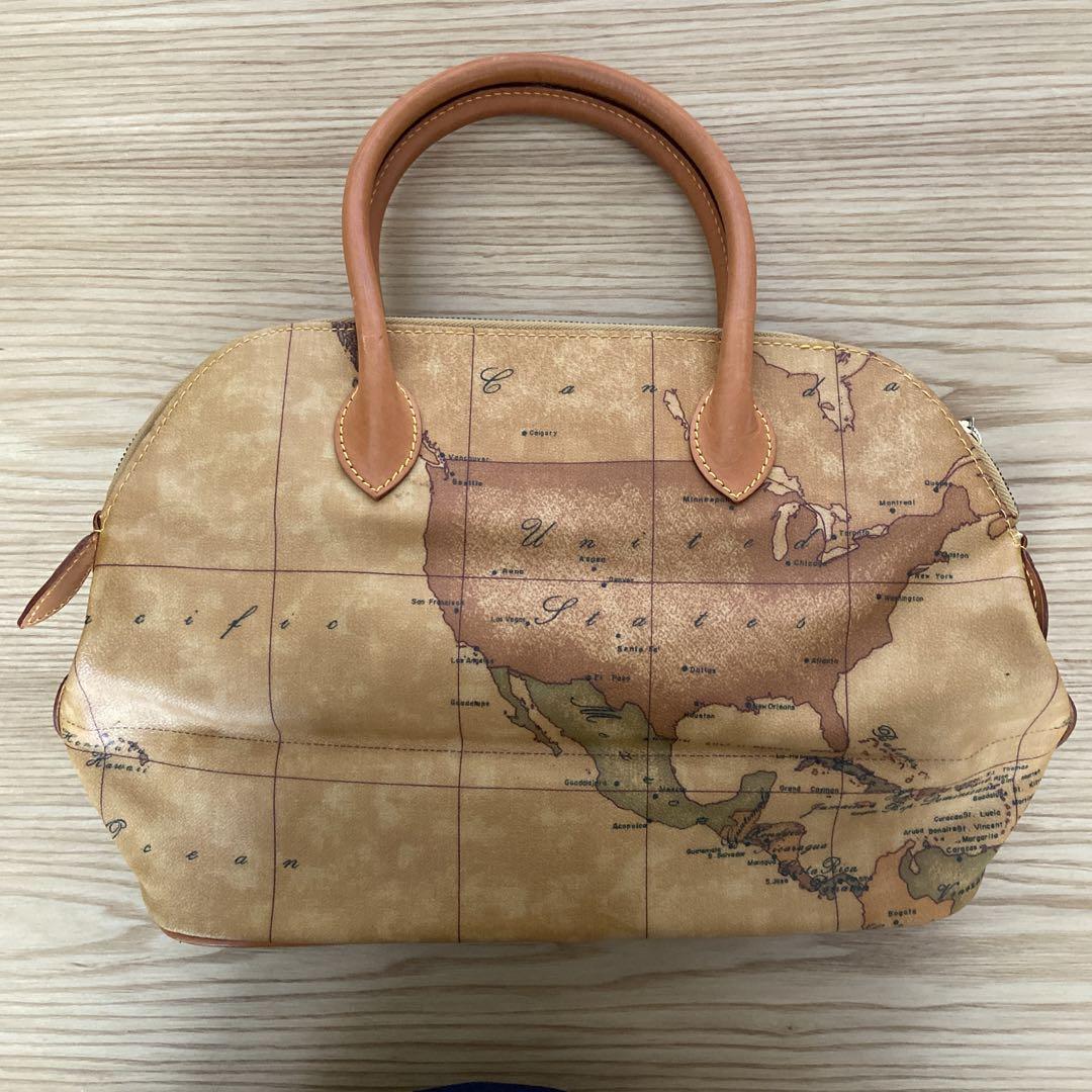 alviero martini ハンドバッグ 世界地図 日本