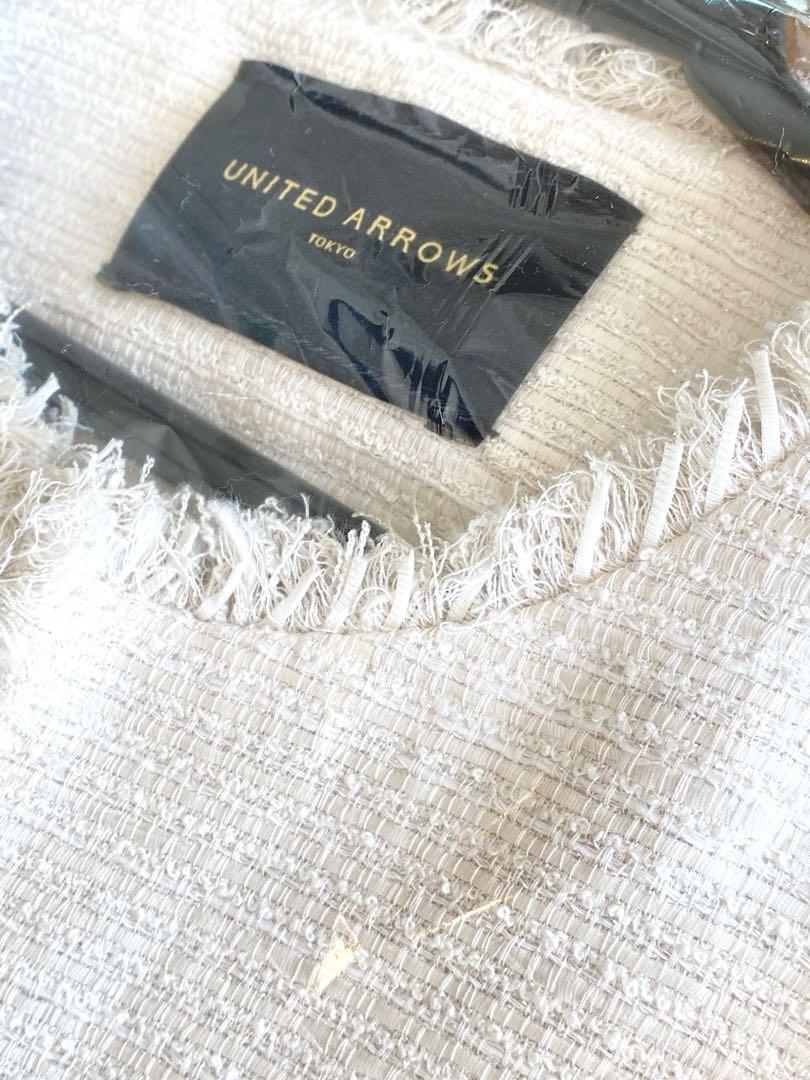 UNITEDARROWS ツイードジャケット アイボリー