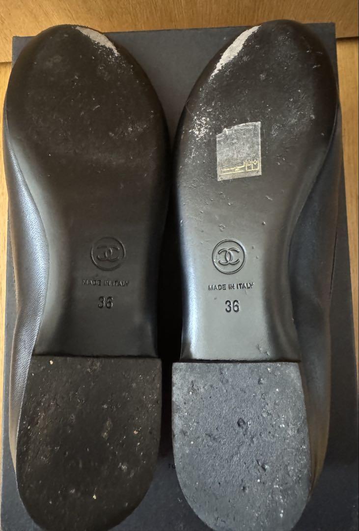 シャネル CHANEL オペラシューズ フラット バレエ