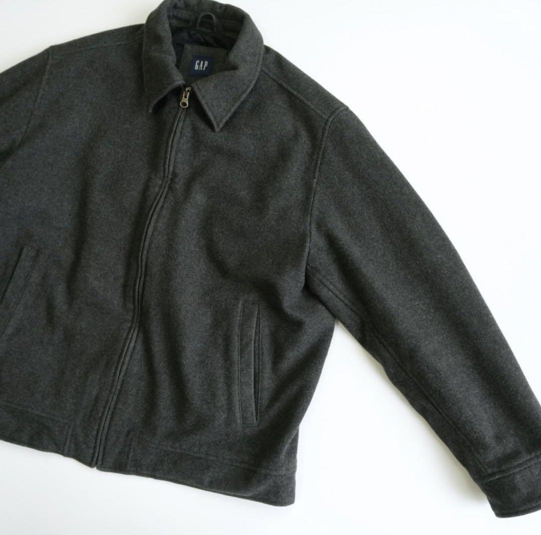 OLD GAP ギャップ　ウールジャケット　チャコール　XL ビッグサイズ　古着