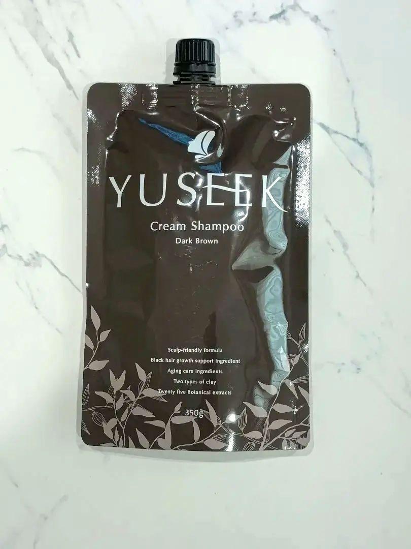 【新品】YUSEEK ユーシーク　クリームシャンプー　ダークブラウン 350g