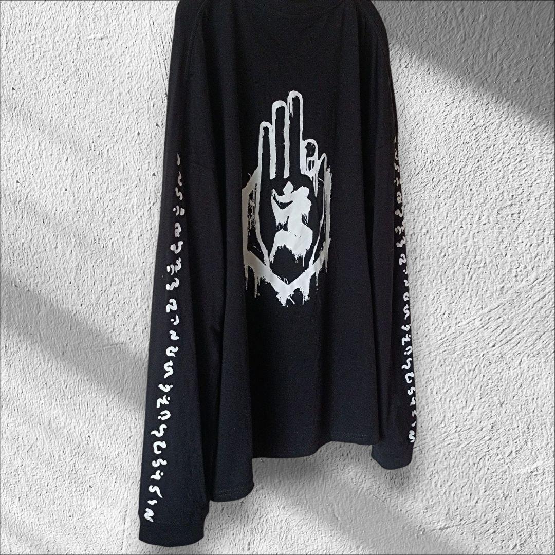 真天地開闢集団ジグザグ 参拝装束 定番 ロングTシャツ ロンT 黒 XL