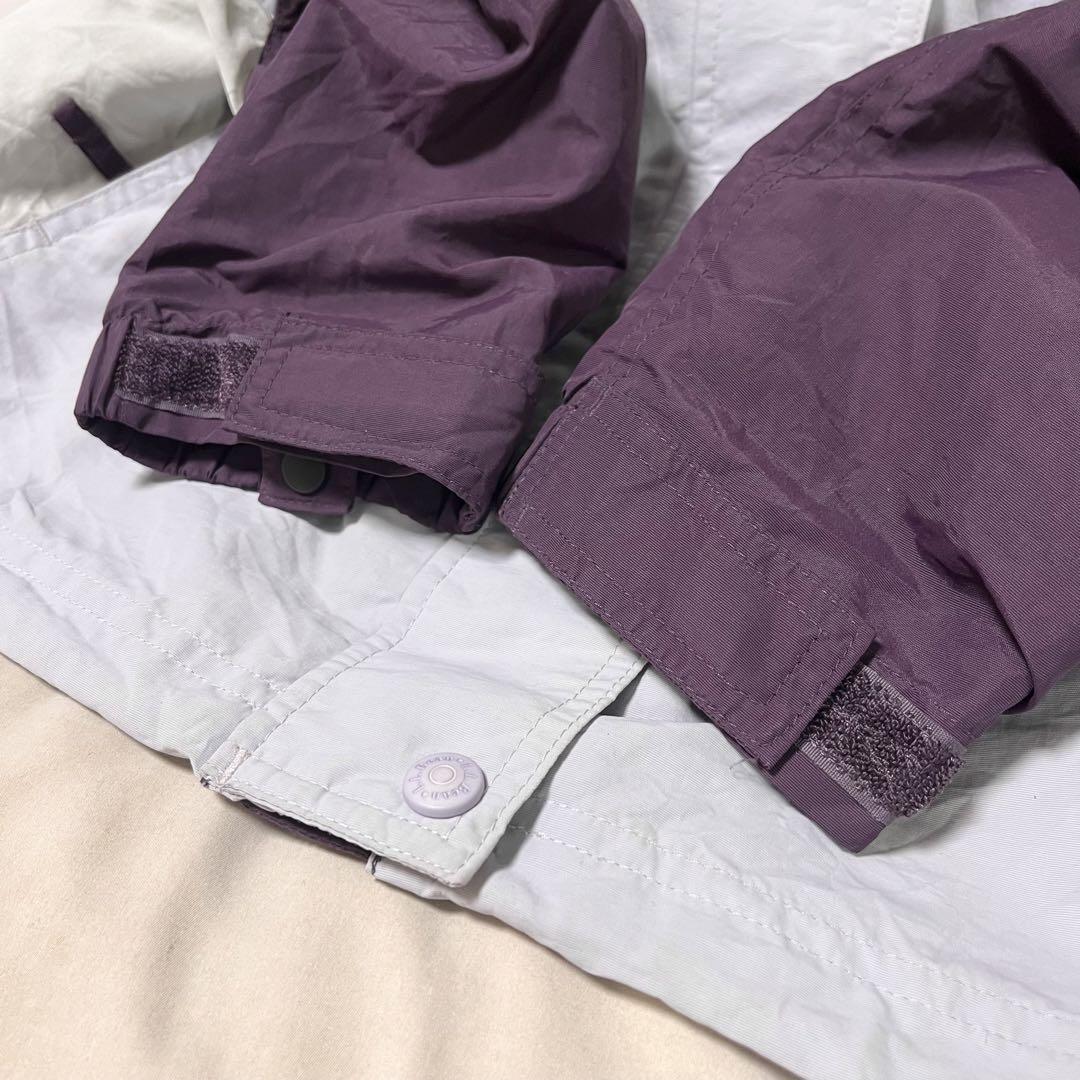 LLBean 短丈 裾ドロスト 2ウェイ マウンテンパーカー フリース  M