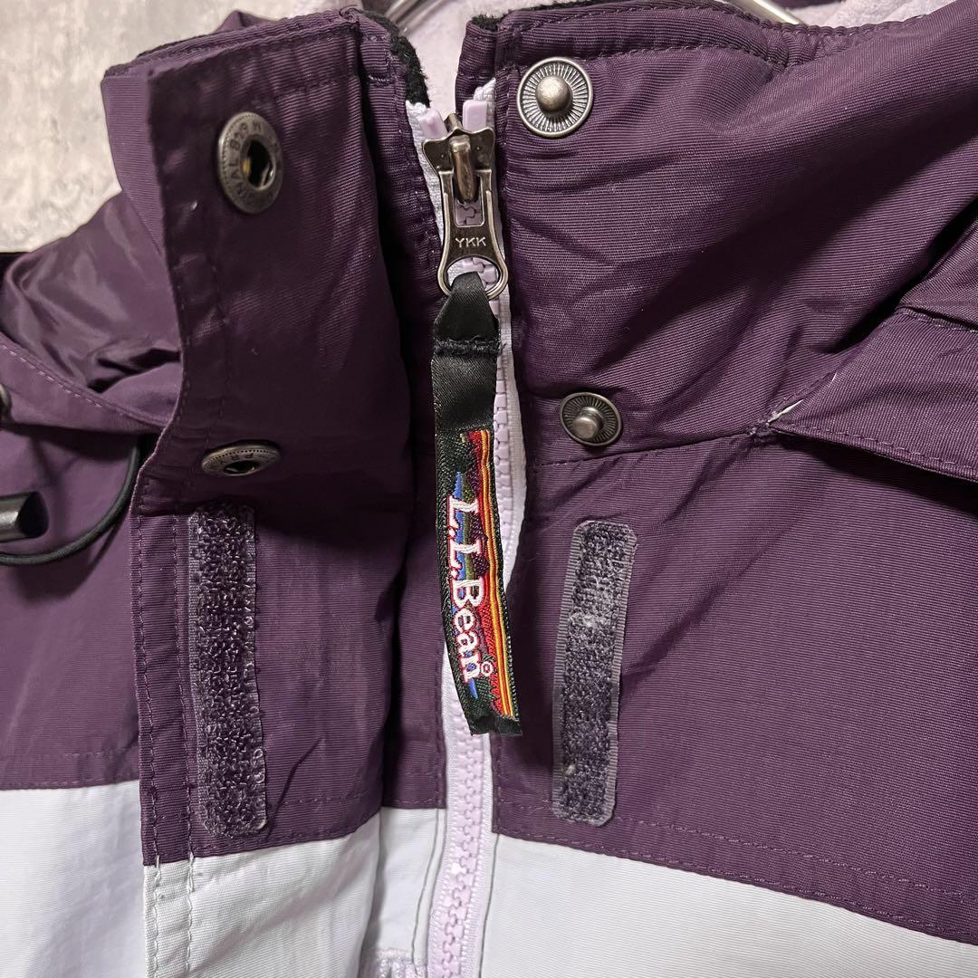 LLBean 短丈 裾ドロスト 2ウェイ マウンテンパーカー フリース  M