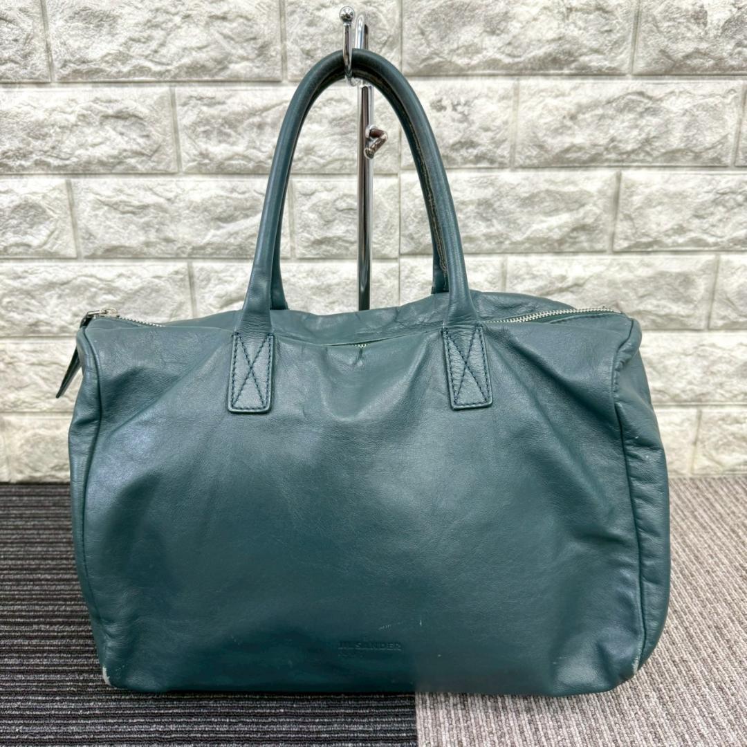 JIL SANDER　ジルサンダー　レザー　トートバック　ブルー