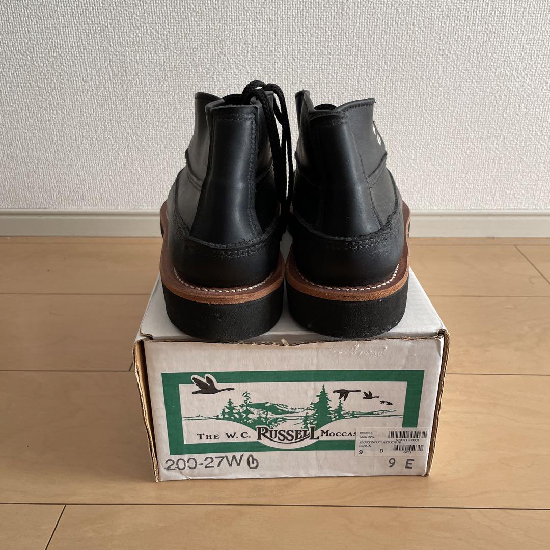 新品 限定 ラッセルモカシン スポーティングクレー チャッカ ダブル