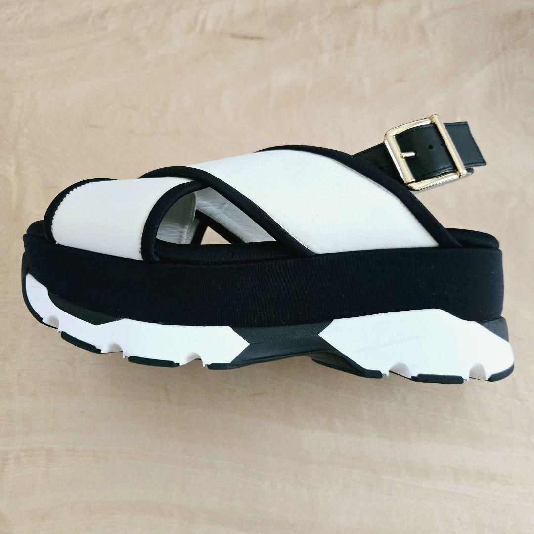 MARNI ウェッジサンダル クロス 厚底 スニーカー ピンク