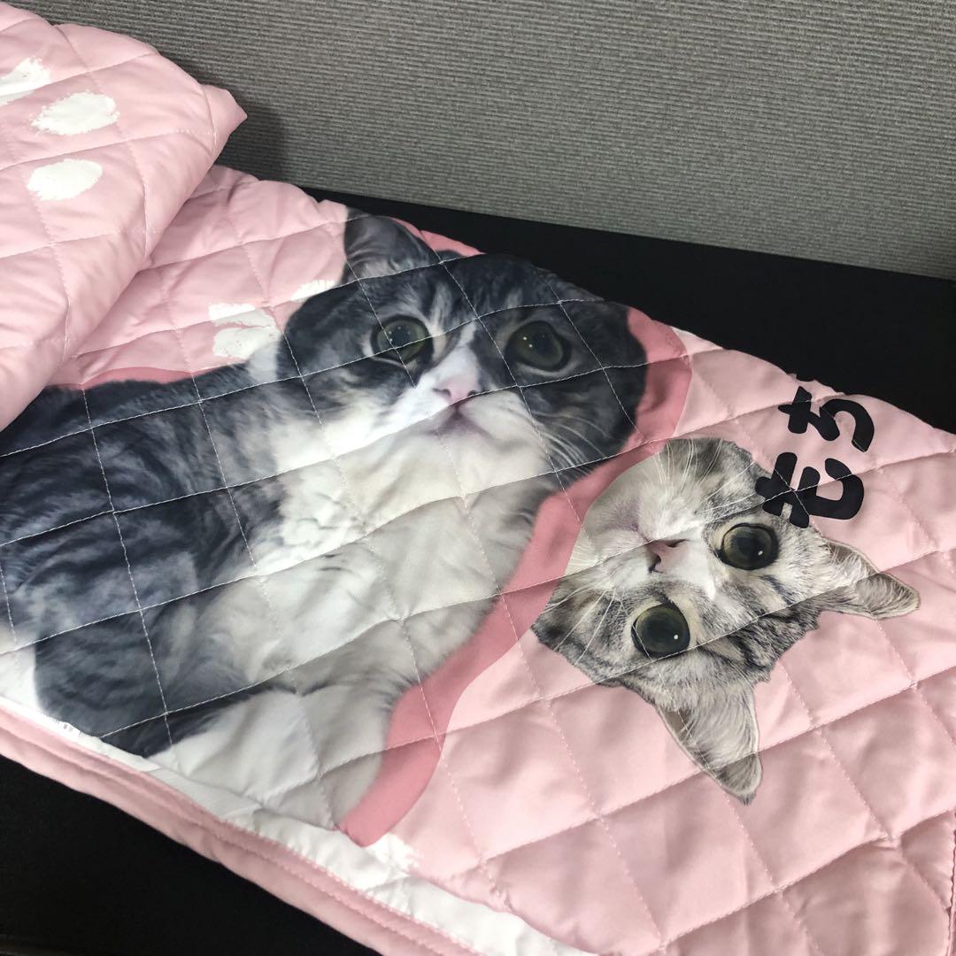 【新品】 もちまる日記   敷きパッド シングルサイズ 猫 ネコ 2点セット