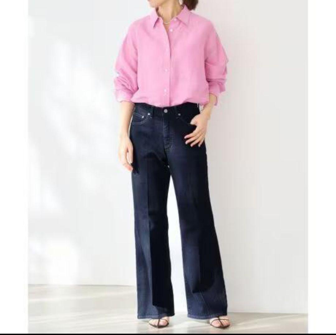 イエナセミバギーデニムパンツ　　JANE　ネイビー　36