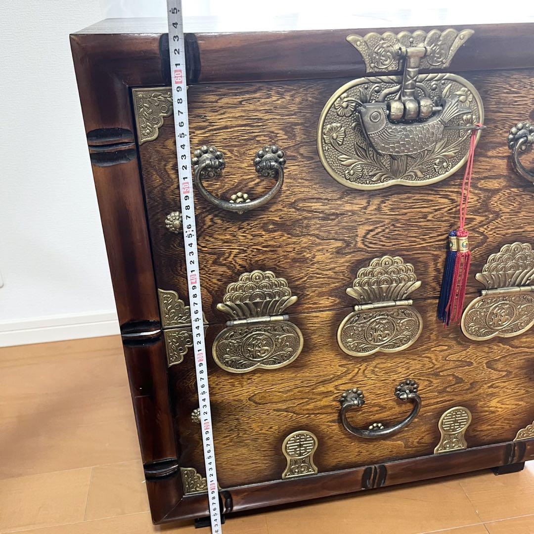 李朝家具 和家具 22引出し 李朝けやき作り 薬箪笥 くすり箪笥 魚の鍵付き 李朝家具 和家具 22引出し 李朝けやき作り 薬箪笥 くすり箪笥