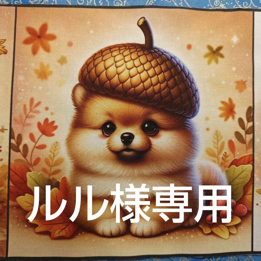 ★オーダーページ★ハンカチ どんぐり帽子 ワンコさん柄 8/29 画像5