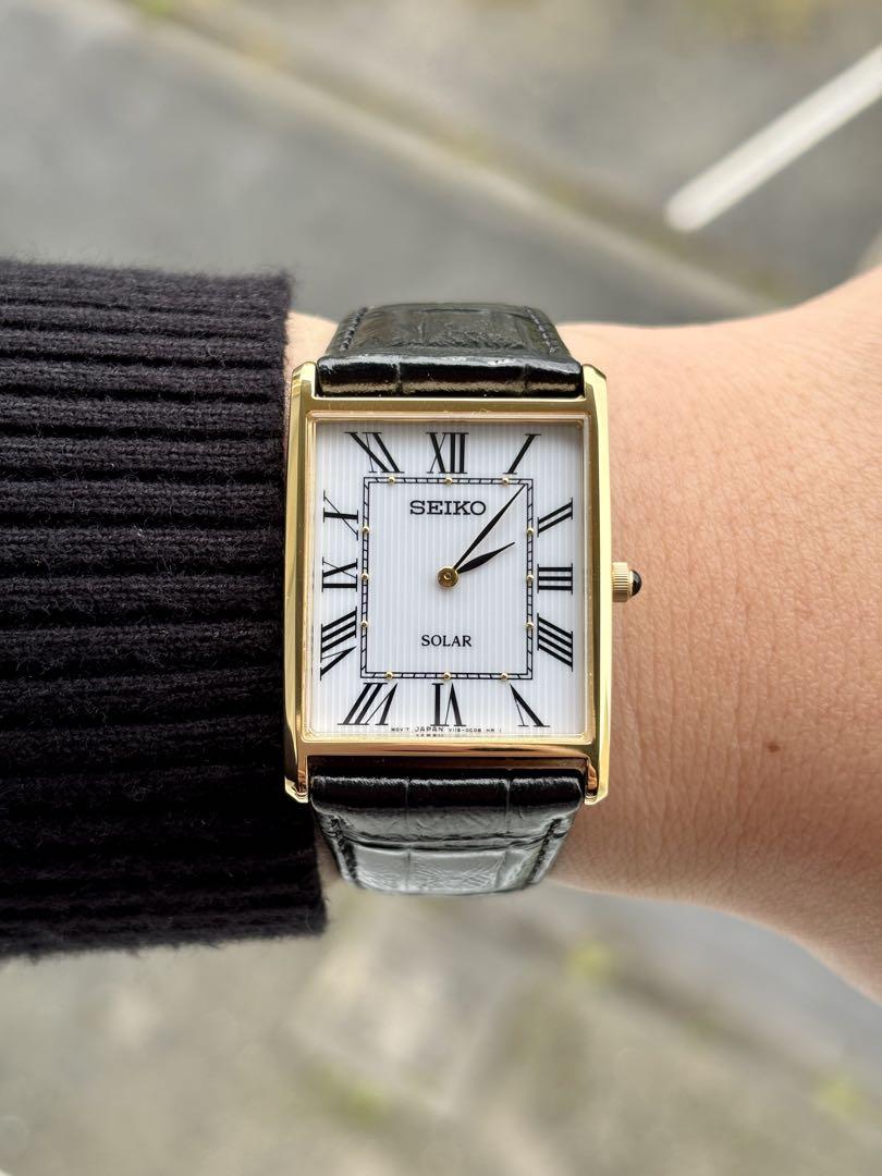 ヴィンテージ SEIKO SOLAR タンク ローマン文字盤 稼働品 美品