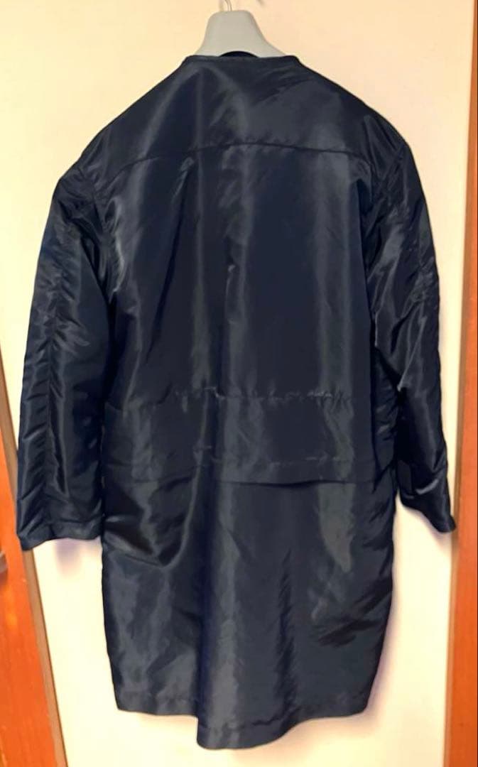 N.HOOLYWOOD ミスターハリウッド襟なしナイロンモッズコート 黒 N.HOOLYWOOD ミスターハリウッド襟なしナイロンモッズコート 黒